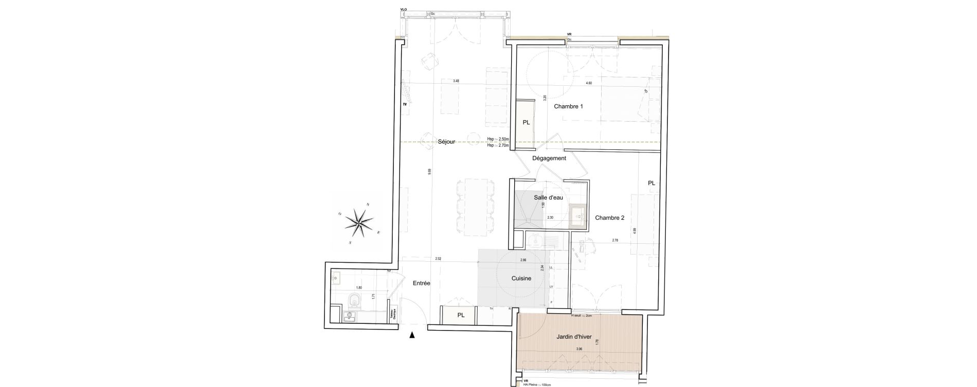 Appartement T3 de 81,19 m2 &agrave; Saint-Ouen-Sur-Seine Debain