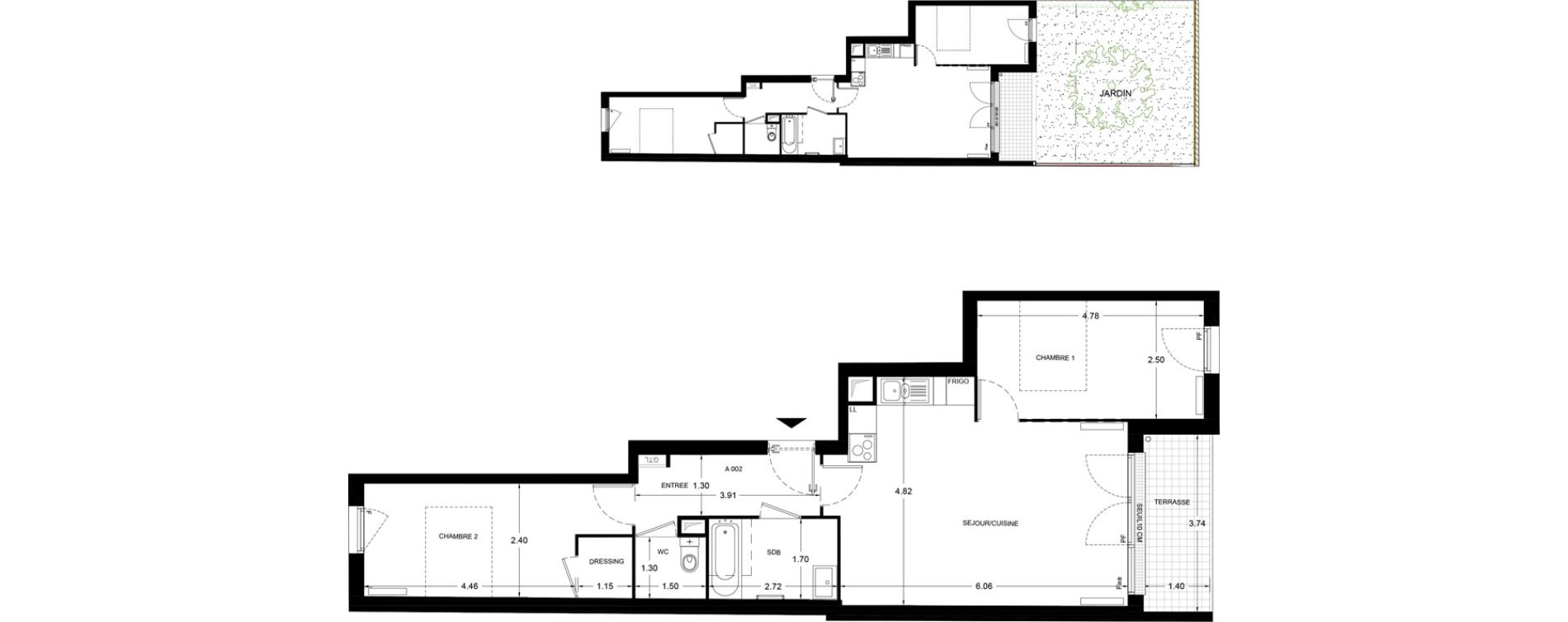 Appartement T3 de 63,20 m2 &agrave; Saint-Ouen-Sur-Seine Pasteur - zola