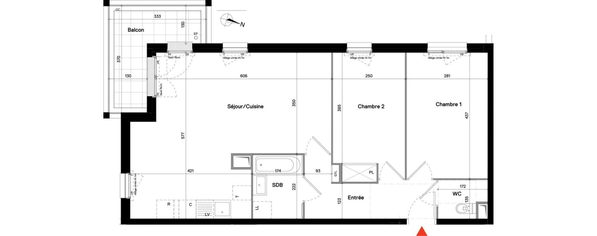 Appartement T3 de 67,24 m2 &agrave; Stains Centre