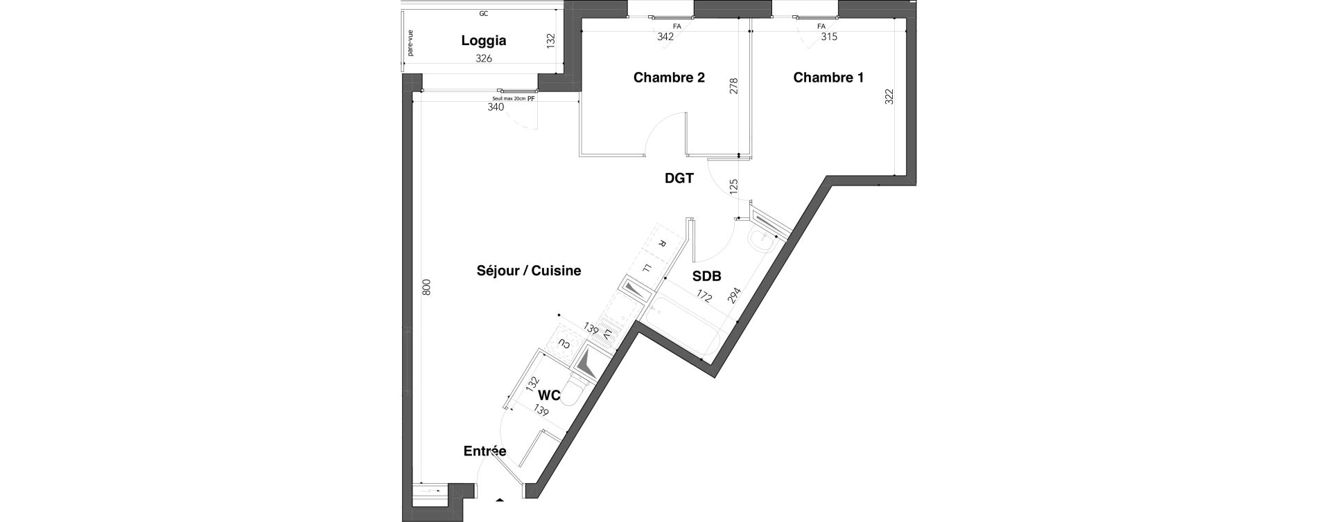 Appartement T3 de 60,48 m2 &agrave; Stains Avenir