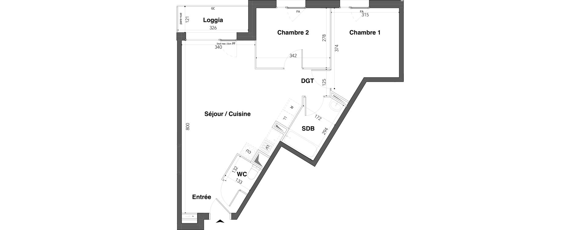 Appartement T3 de 60,49 m2 &agrave; Stains Avenir