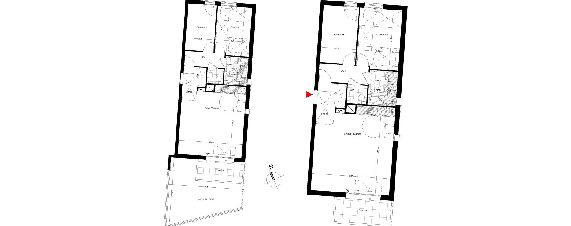 Appartement T3 de 65,90 m2 &agrave; Villemomble Centre