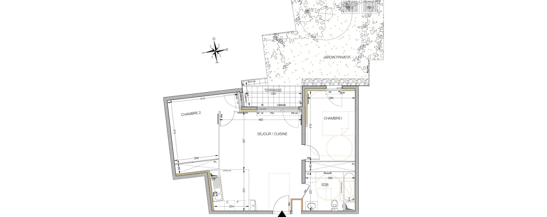 Appartement T3 de 61,33 m2 &agrave; Villemomble L orangerie