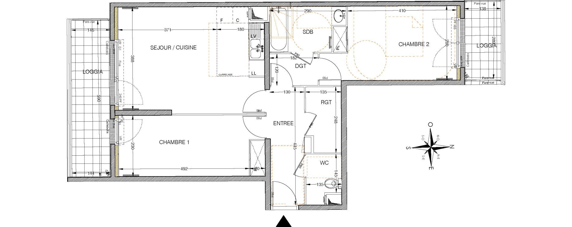 Appartement T3 de 65,24 m2 &agrave; Villemomble L orangerie