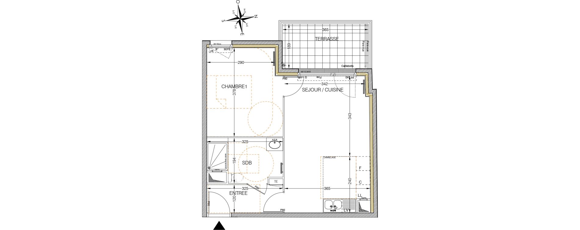 Appartement T2 de 42,01 m2 &agrave; Villemomble L orangerie