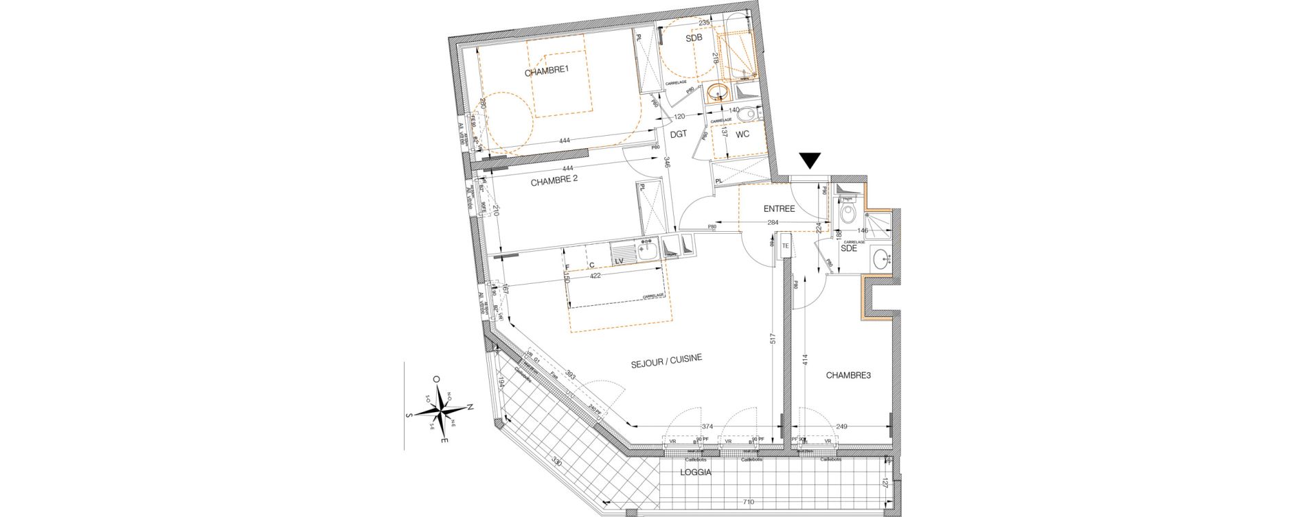 Appartement T4 de 80,03 m2 &agrave; Villemomble L orangerie