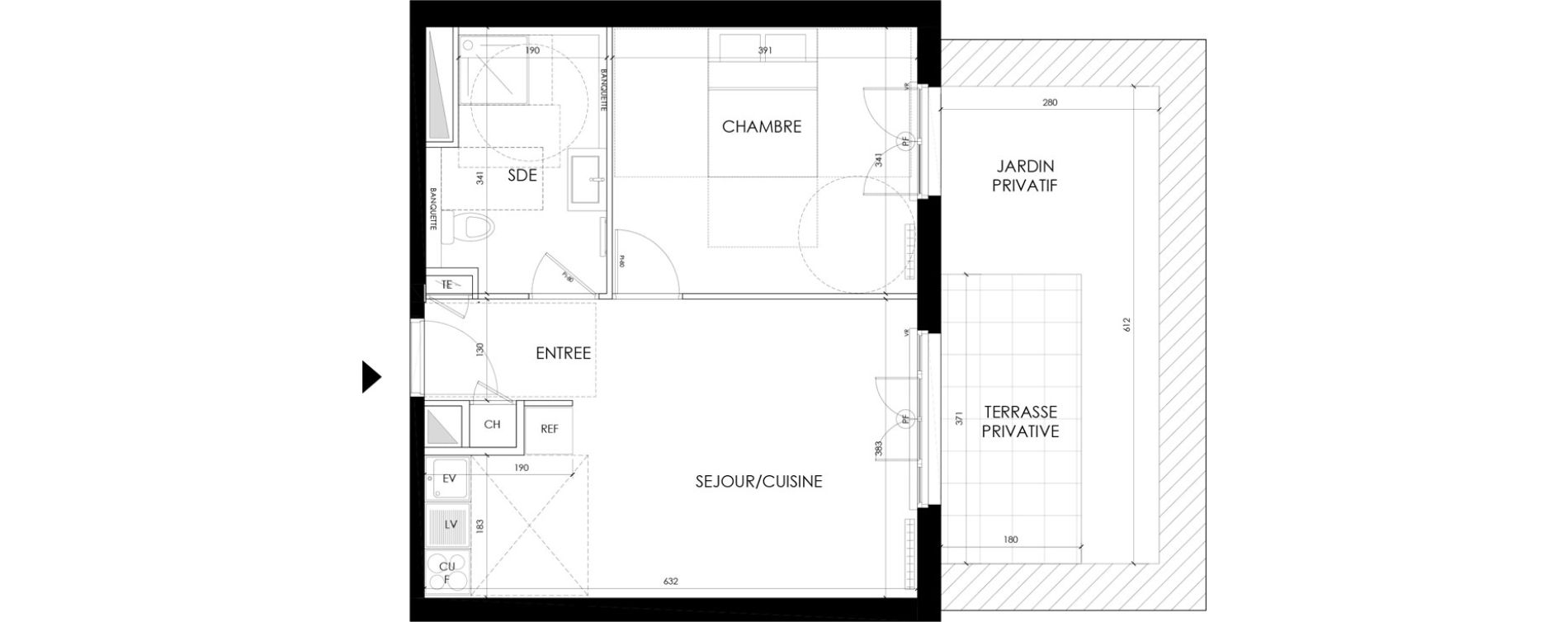 Appartement T2 de 43,67 m2 &agrave; Villemomble Centre