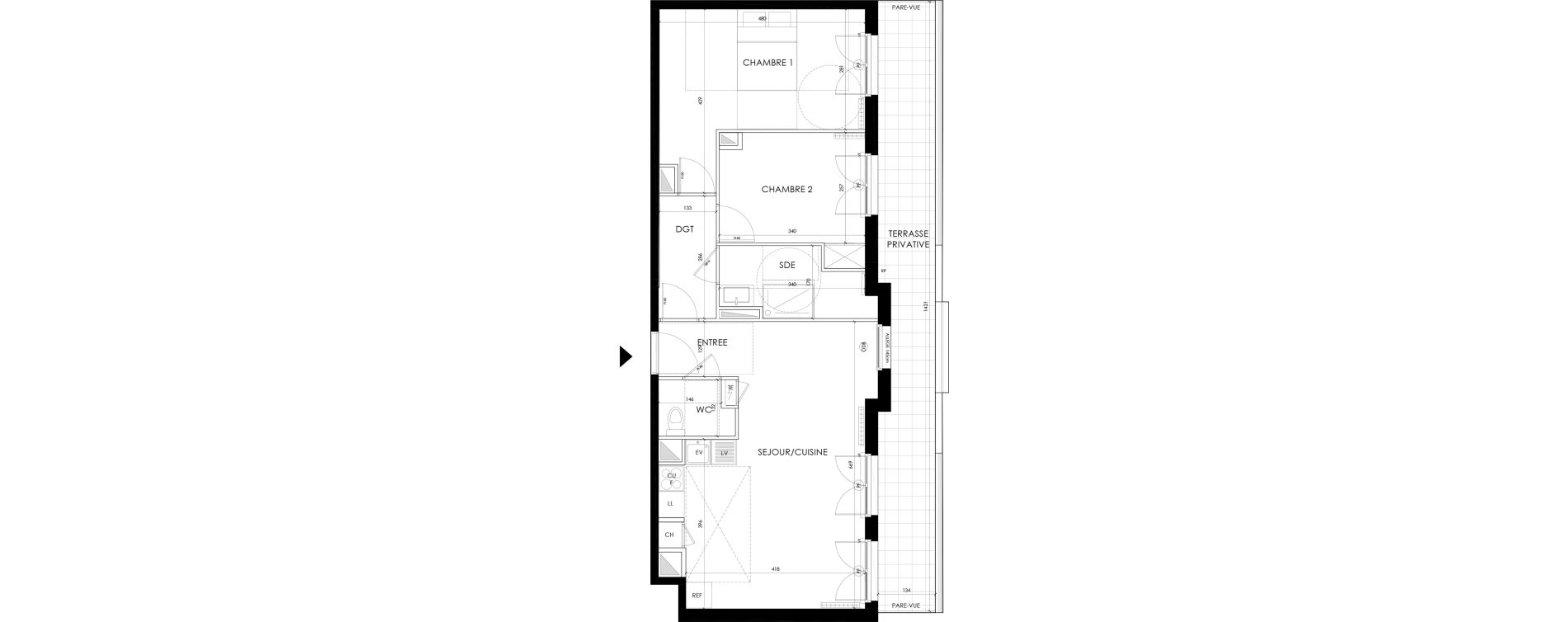 Appartement T3 de 63,72 m2 &agrave; Villemomble Centre