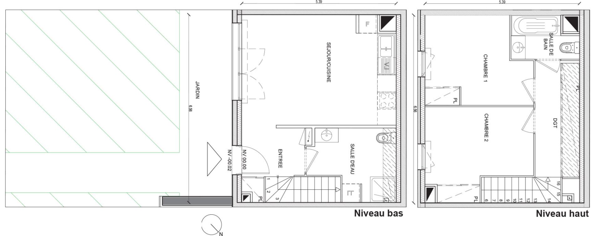Appartement T3 de 62,90 m2 &agrave; Villepinte Hopital