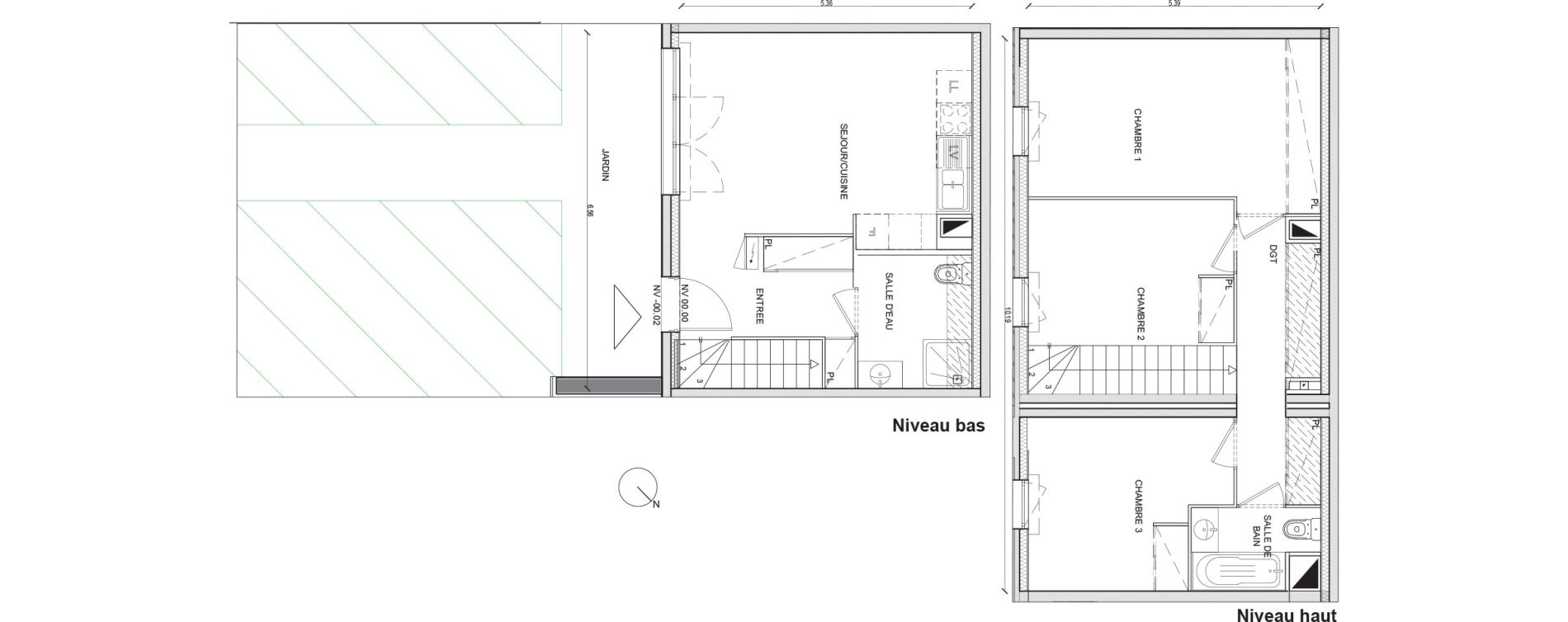 Appartement T4 de 84,00 m2 &agrave; Villepinte Hopital