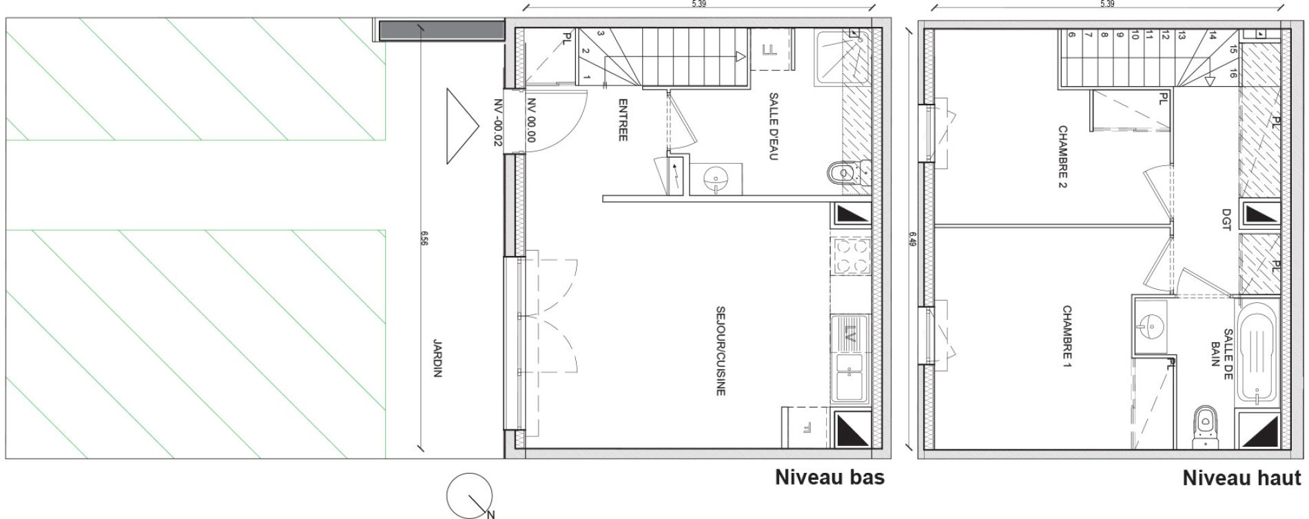 Appartement T3 de 62,65 m2 &agrave; Villepinte Hopital