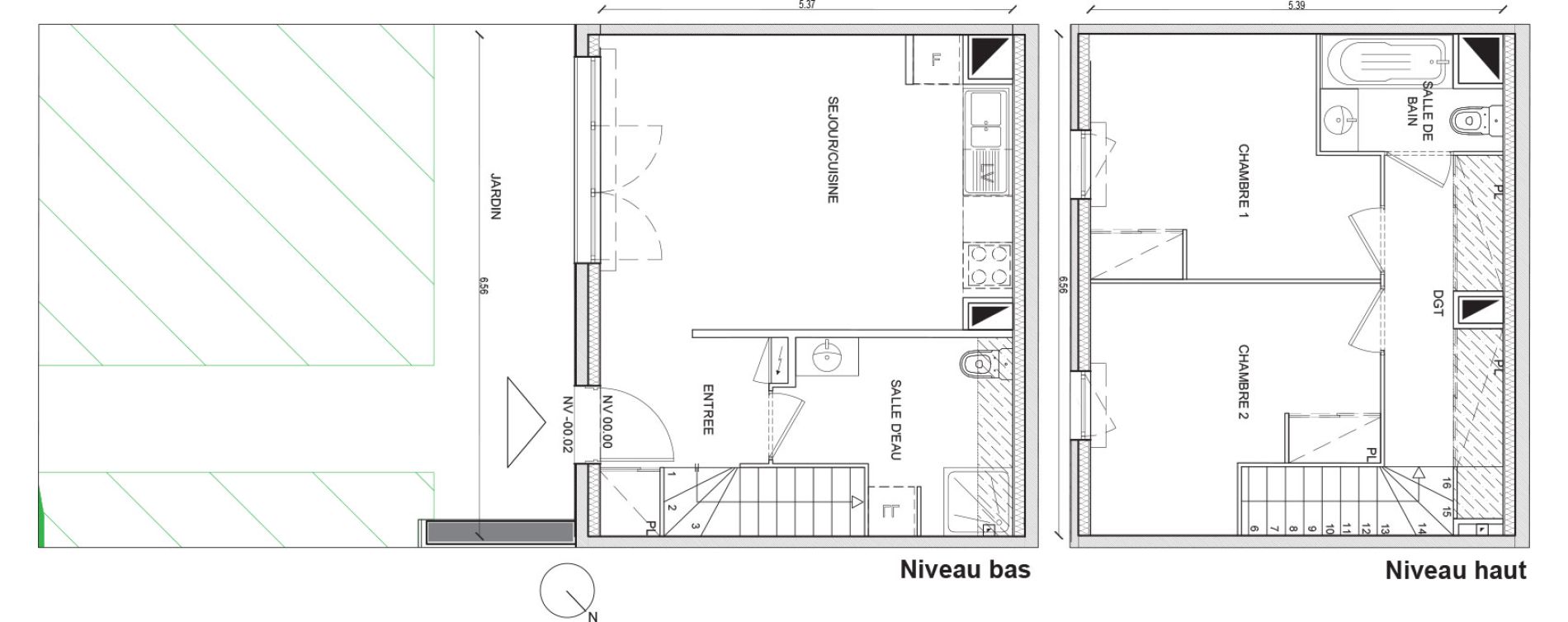 Appartement T3 de 62,90 m2 &agrave; Villepinte Hopital
