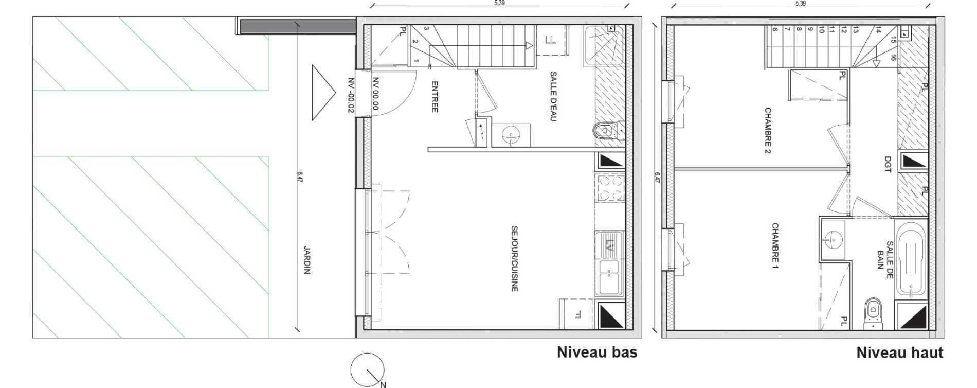 Appartement T3 de 62,05 m2 &agrave; Villepinte Hopital