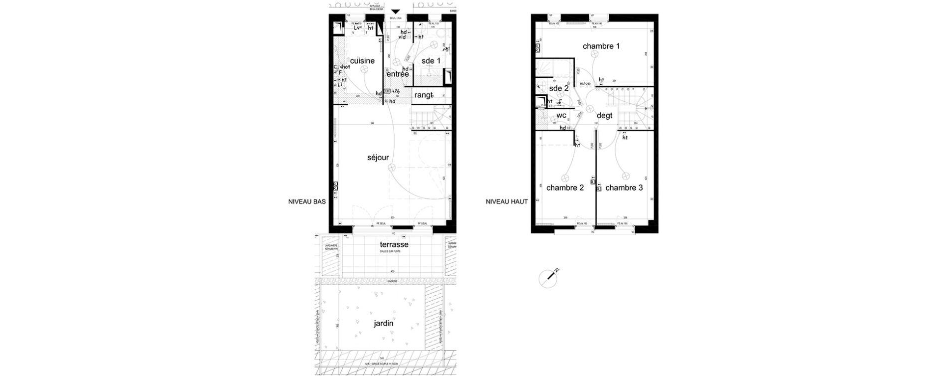 Appartement T4 de 87,21 m2 &agrave; Villepinte La p&eacute;pini&egrave;re