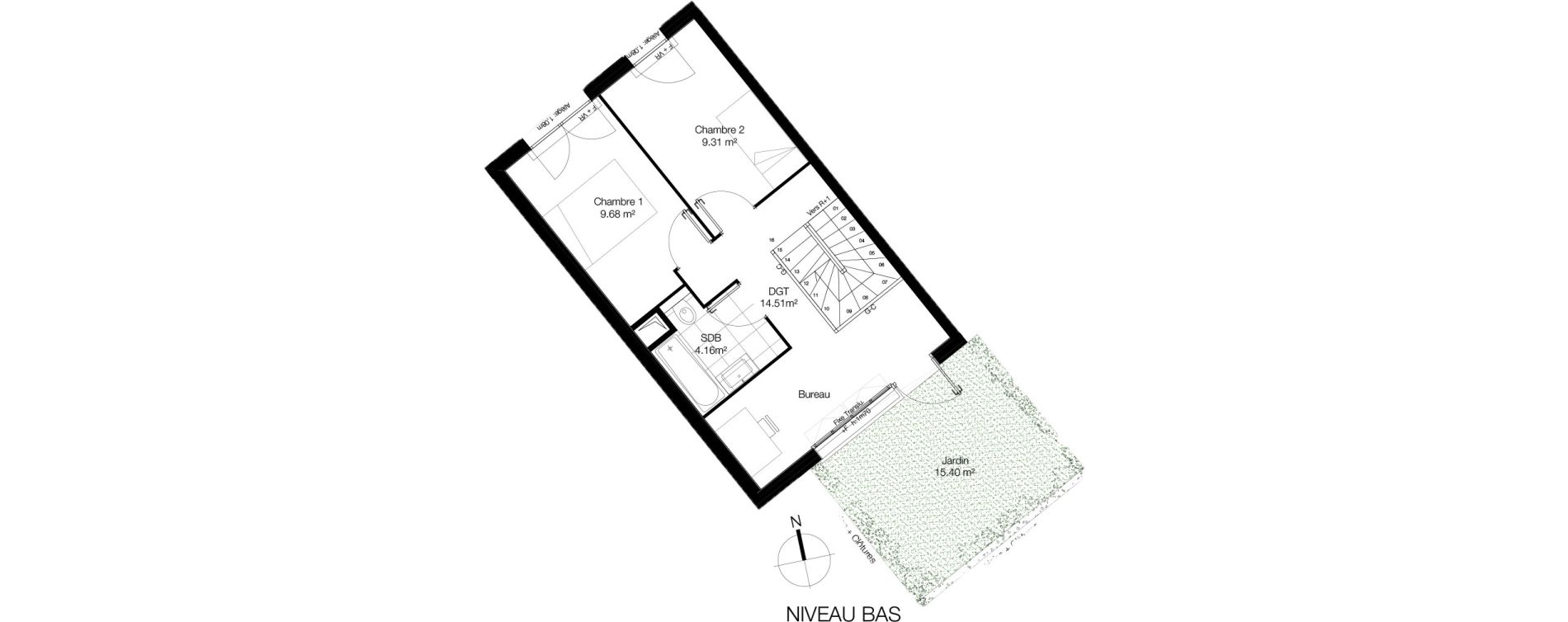 Duplex T3 de 67,52 m2 &agrave; Alfortville Centre