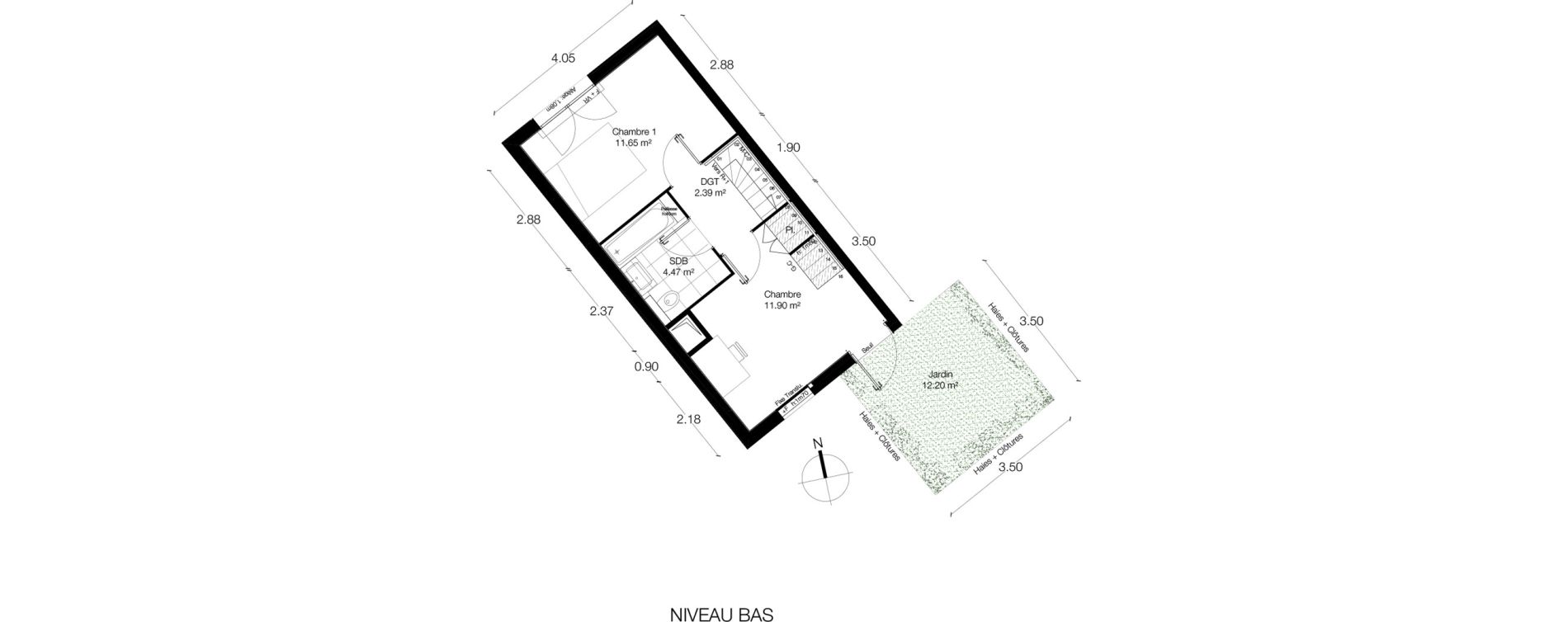 Duplex T3 de 64,52 m2 &agrave; Alfortville Centre