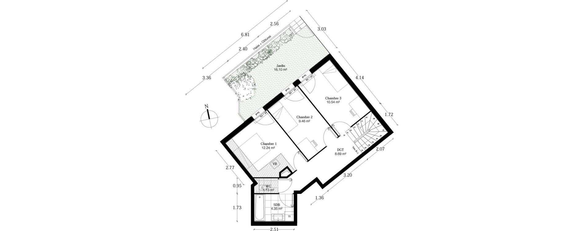 Duplex T4 de 80,95 m2 &agrave; Alfortville Centre