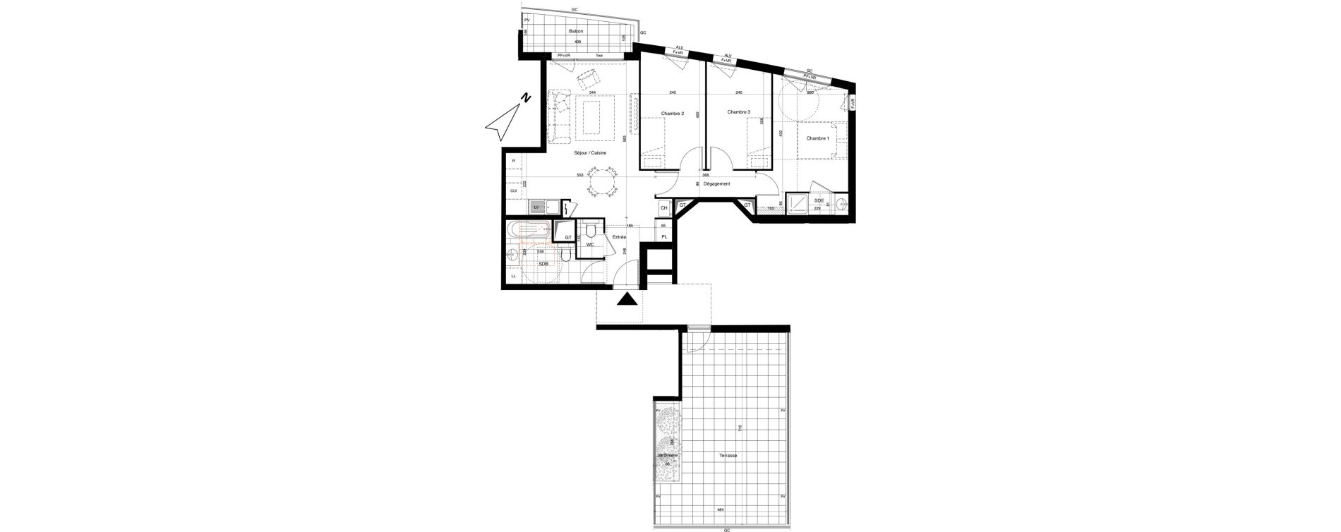 Appartement T4 de 74,30 m2 &agrave; Alfortville Chinagora - berthelot
