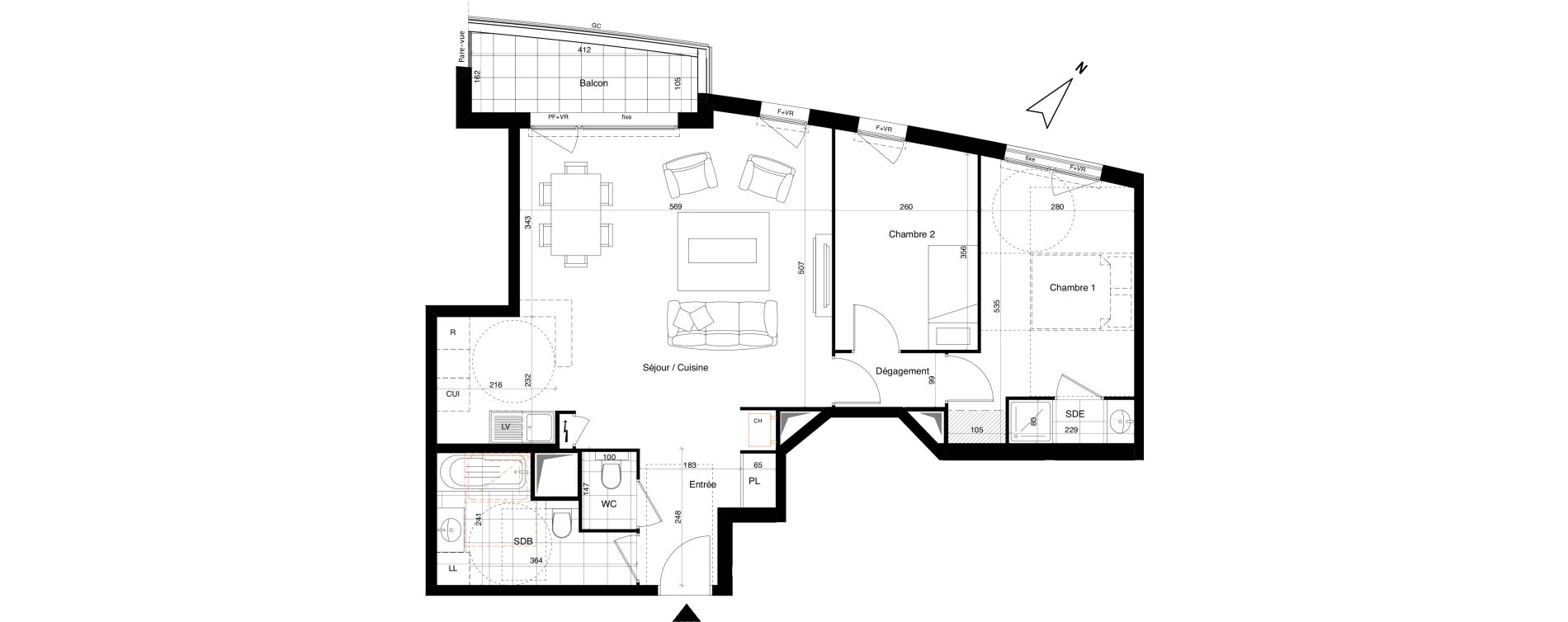 Appartement T4 de 75,06 m2 &agrave; Alfortville Chinagora - berthelot