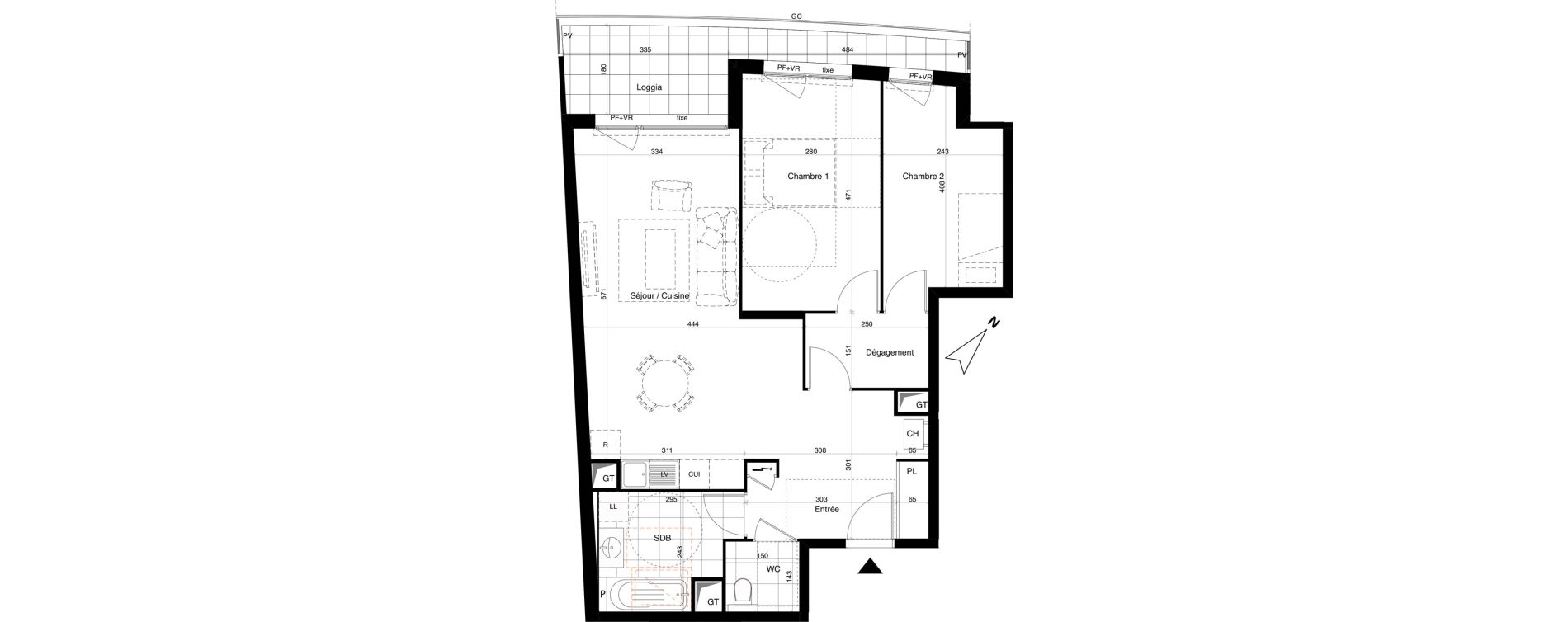 Appartement T3 de 70,34 m2 &agrave; Alfortville Chinagora - berthelot