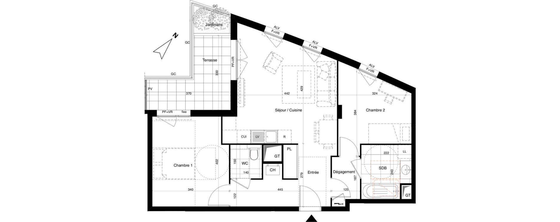 Appartement T3 de 62,98 m2 &agrave; Alfortville Chinagora - berthelot