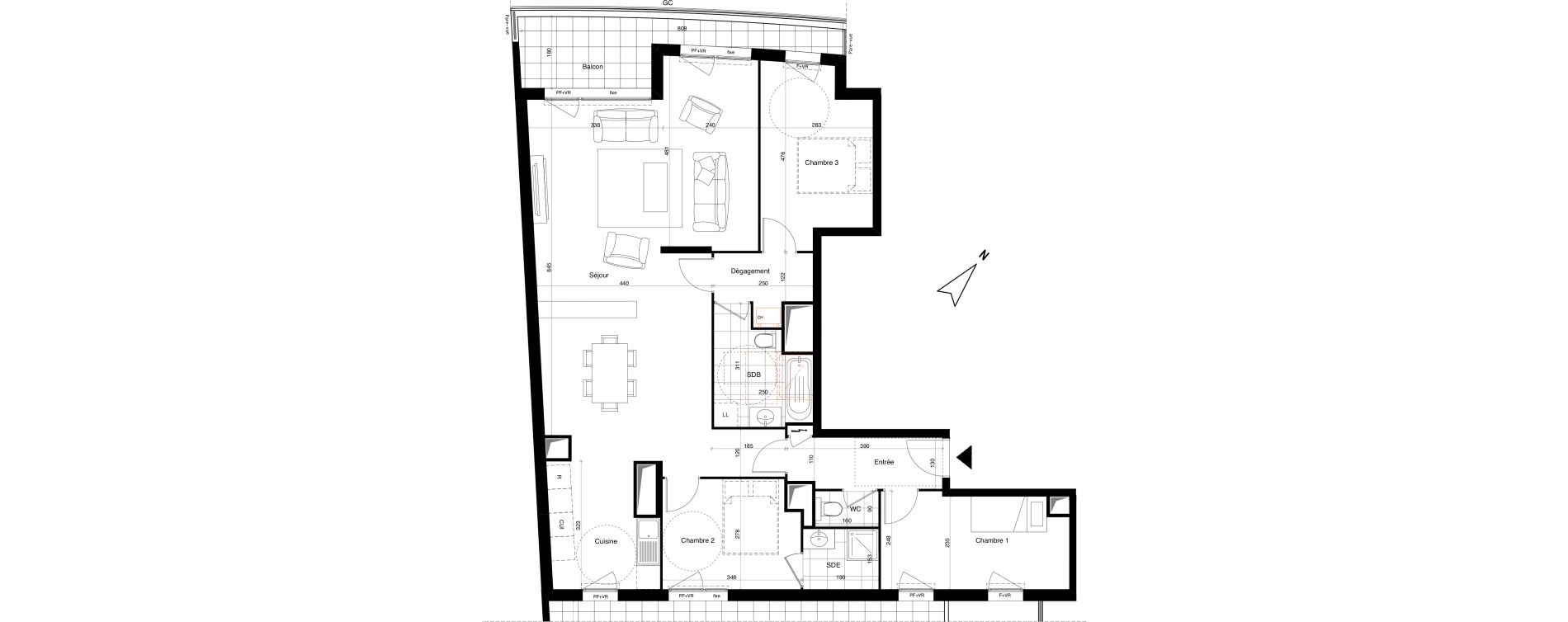 Appartement T5 de 107,61 m2 &agrave; Alfortville Chinagora - berthelot