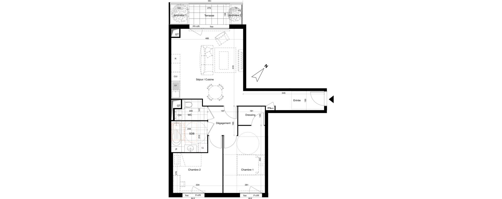 Appartement T3 de 66,23 m2 &agrave; Alfortville Chinagora - berthelot