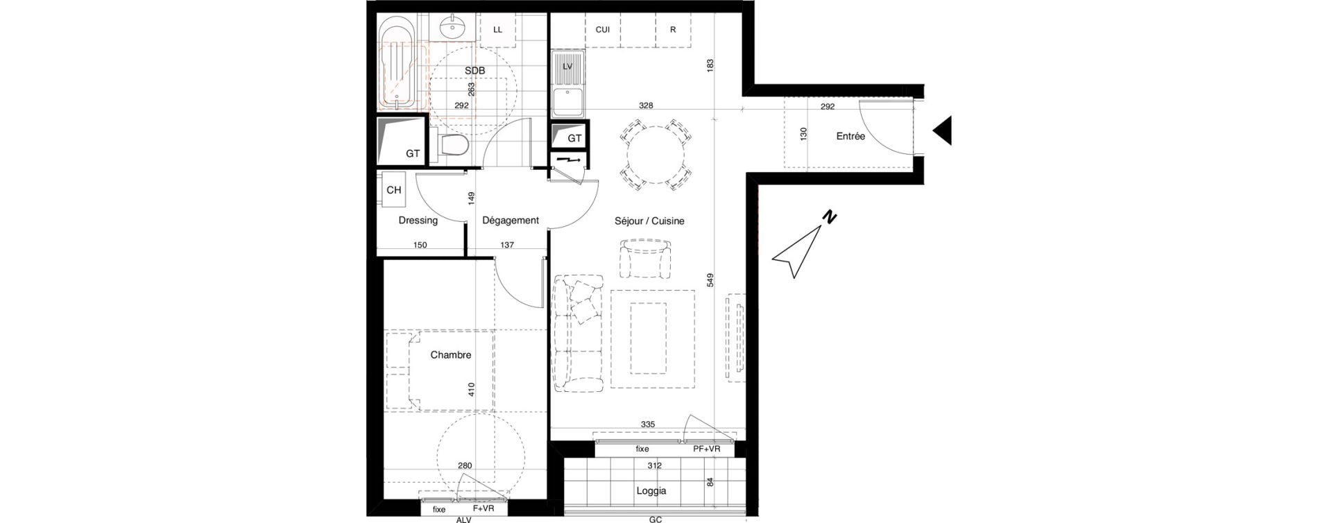 Appartement T2 de 50,14 m2 &agrave; Alfortville Chinagora - berthelot