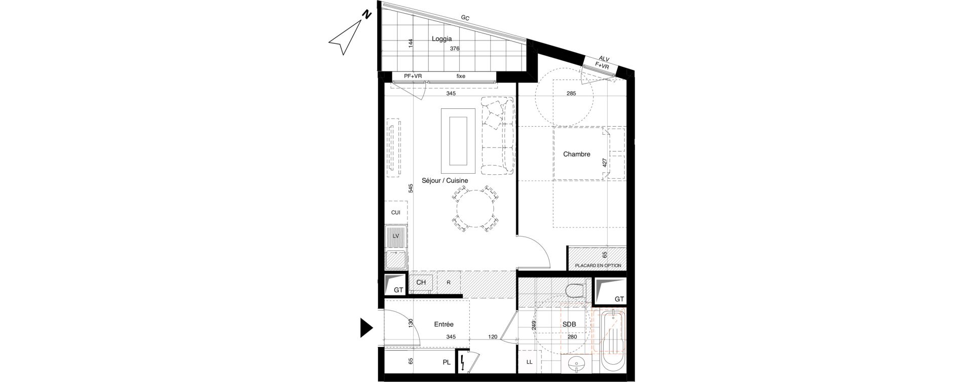 Appartement T2 de 45,53 m2 &agrave; Alfortville Chinagora - berthelot