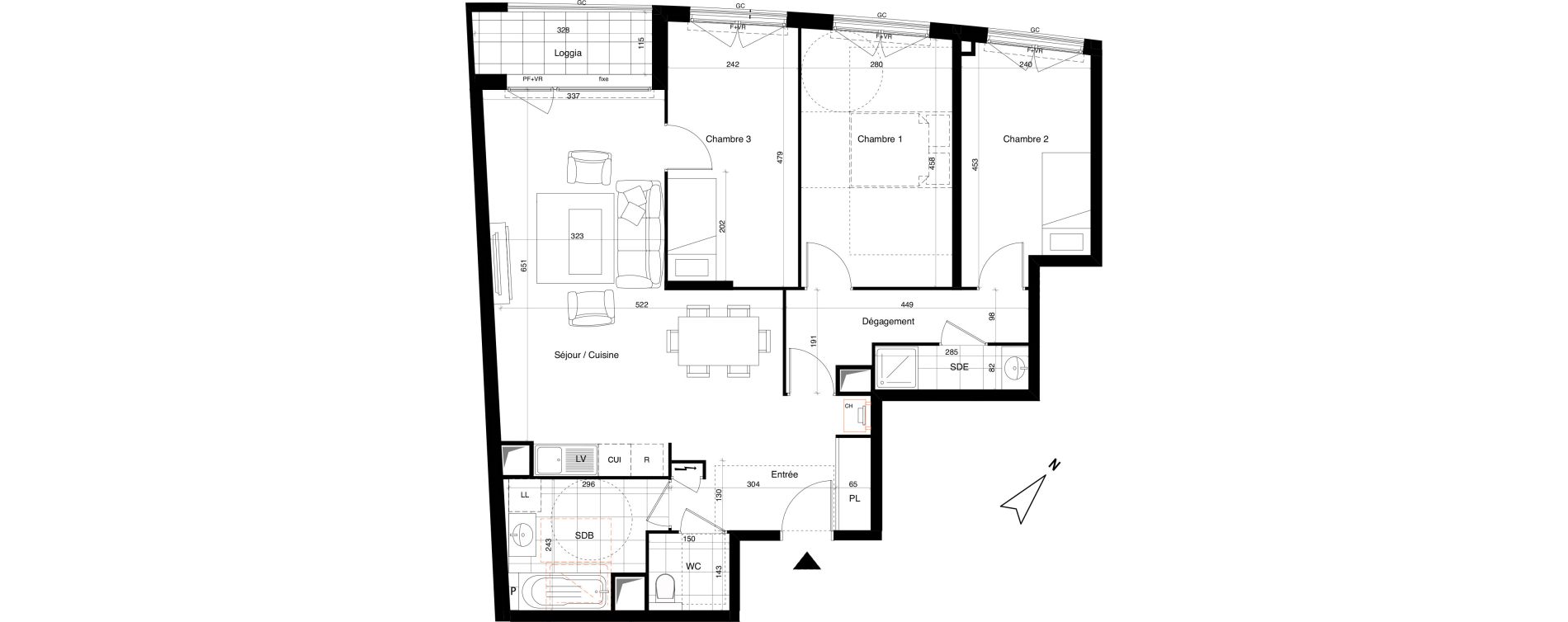 Appartement T4 de 86,64 m2 &agrave; Alfortville Chinagora - berthelot