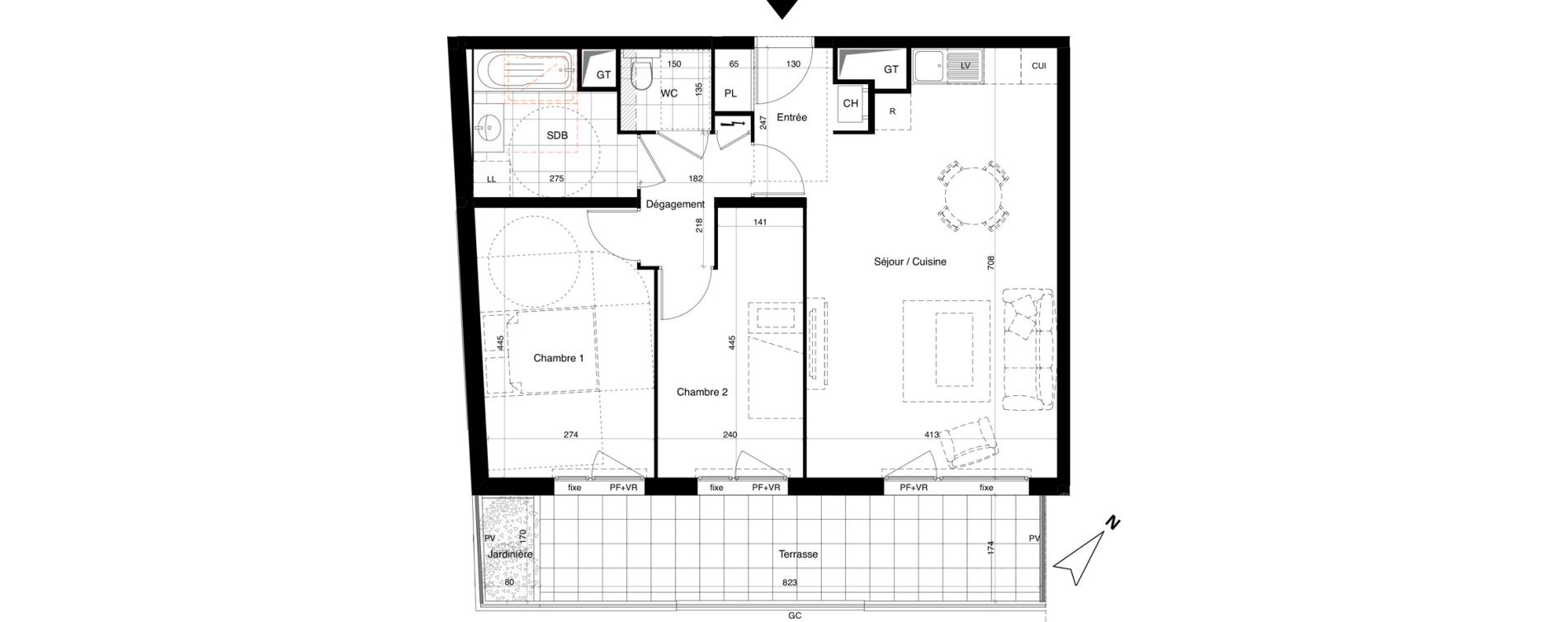 Appartement T3 de 64,21 m2 &agrave; Alfortville Chinagora - berthelot