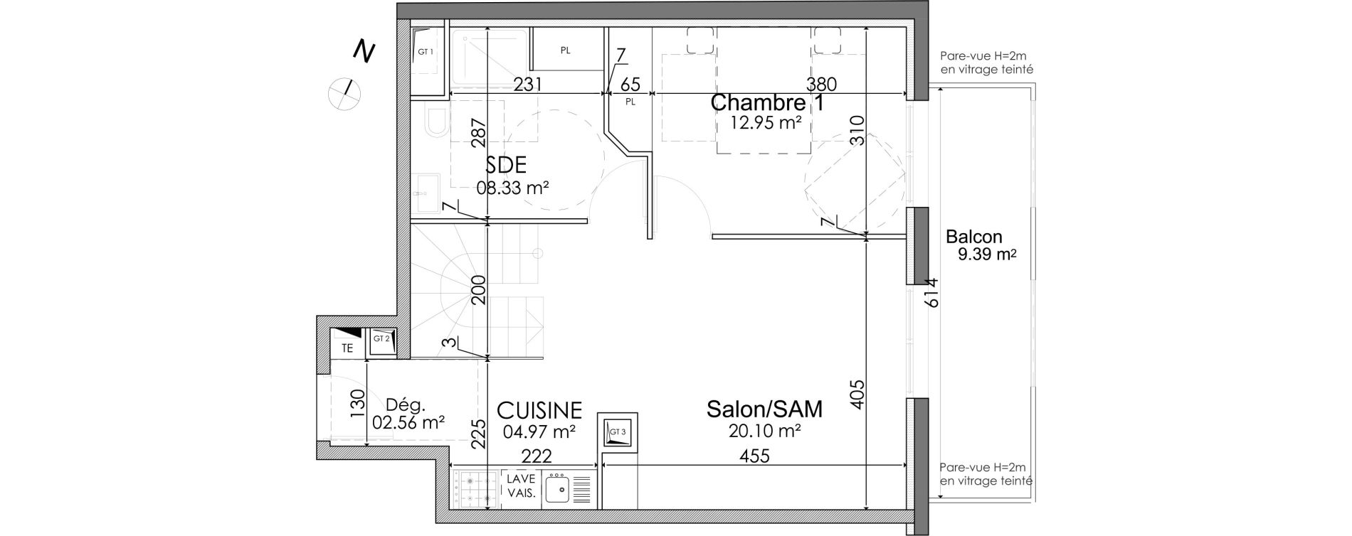 Appartement T4 de 91,03 m2 &agrave; Alfortville Centre