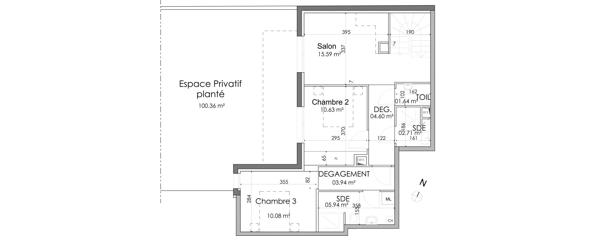 Duplex T5 de 99,76 m2 &agrave; Alfortville Centre