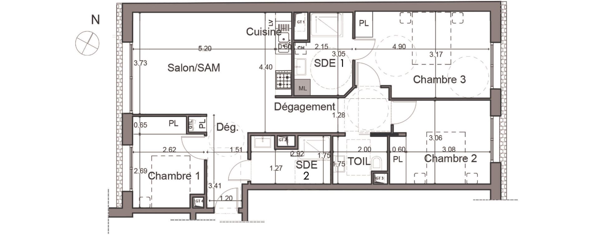 Appartement T4 de 81,21 m2 &agrave; Alfortville Centre