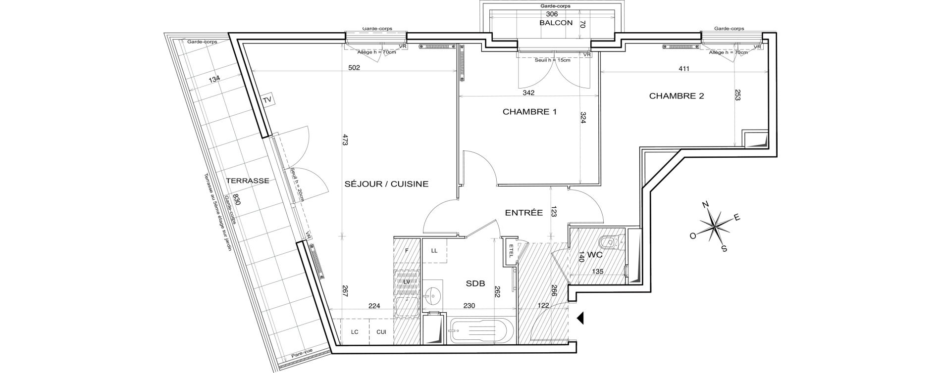 Appartement T3 de 65,08 m2 &agrave; Alfortville Centre