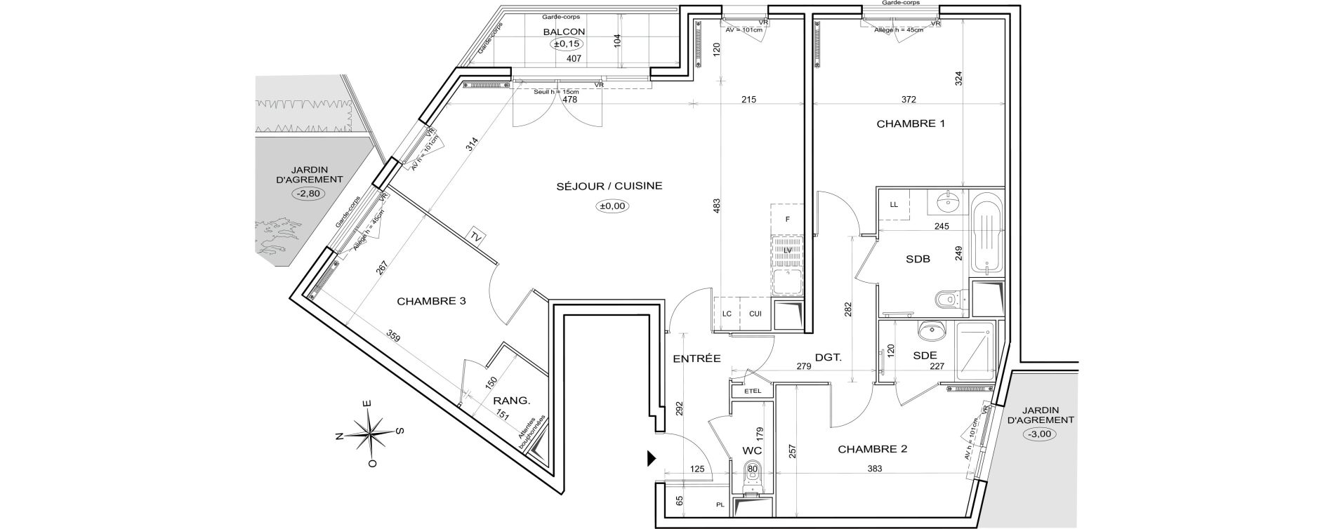 Appartement T4 de 87,84 m2 &agrave; Alfortville Centre