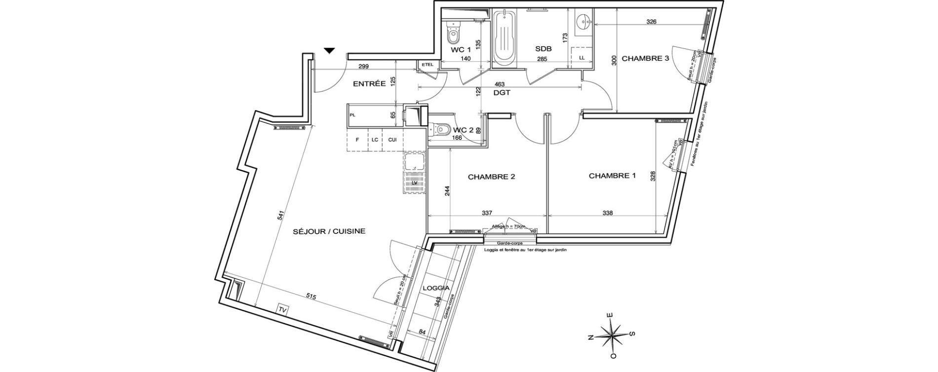 Appartement T4 de 79,02 m2 &agrave; Alfortville Centre