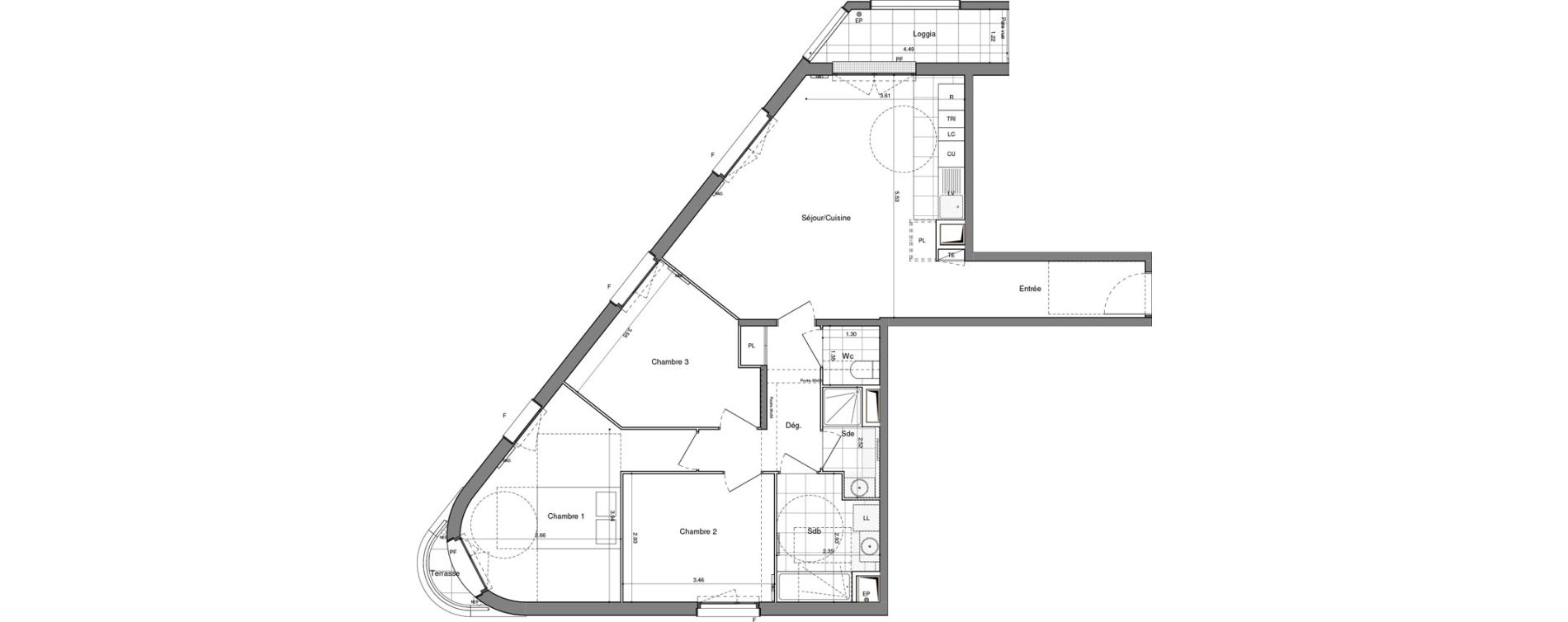 Appartement T4 de 87,69 m2 &agrave; Alfortville Grand ensemble