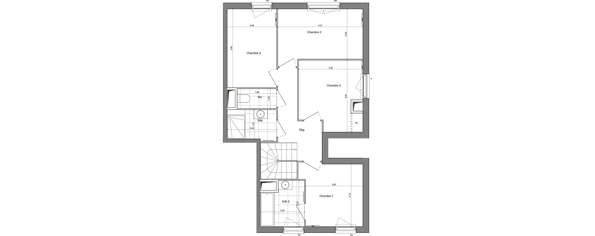 Duplex T5 de 94,16 m2 &agrave; Alfortville Grand ensemble