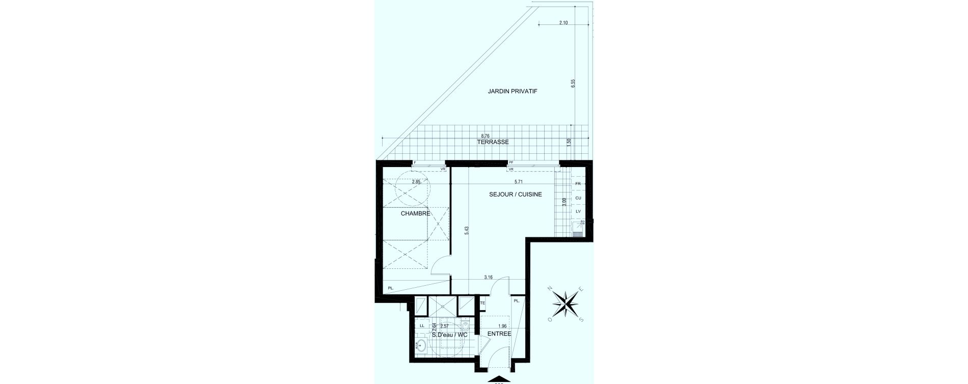 Appartement T2 de 51,40 m2 &agrave; Arcueil Centre