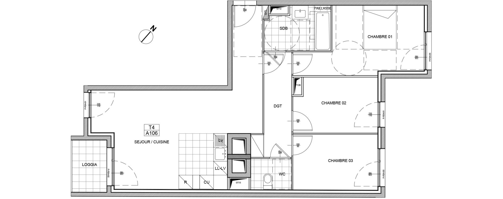 Duplex T4 de 74,70 m2 &agrave; Boissy-Saint-L&eacute;ger Boissy st leger