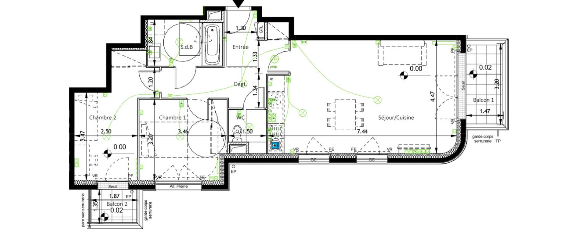 Appartement T3 de 72,67 m2 &agrave; Boissy-Saint-L&eacute;ger Savreau