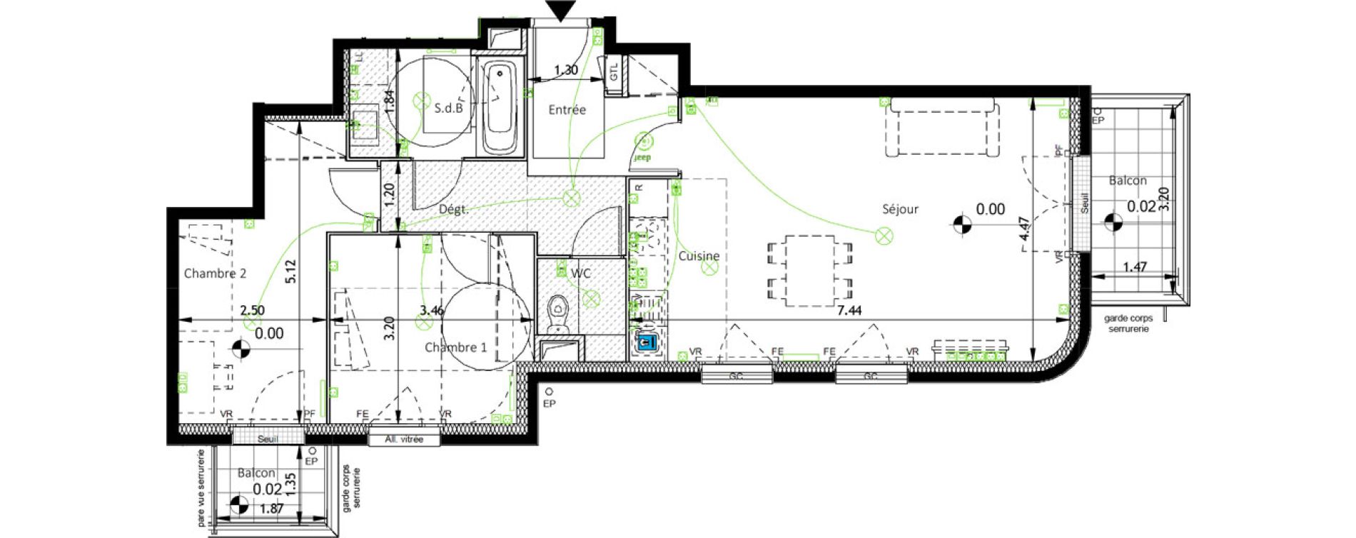 Appartement T3 de 72,94 m2 &agrave; Boissy-Saint-L&eacute;ger Savreau