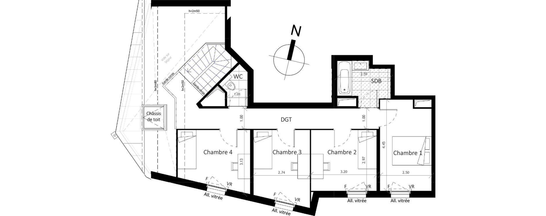 Appartement T5 de 108,00 m2 &agrave; Boissy-Saint-L&eacute;ger La charmeraie