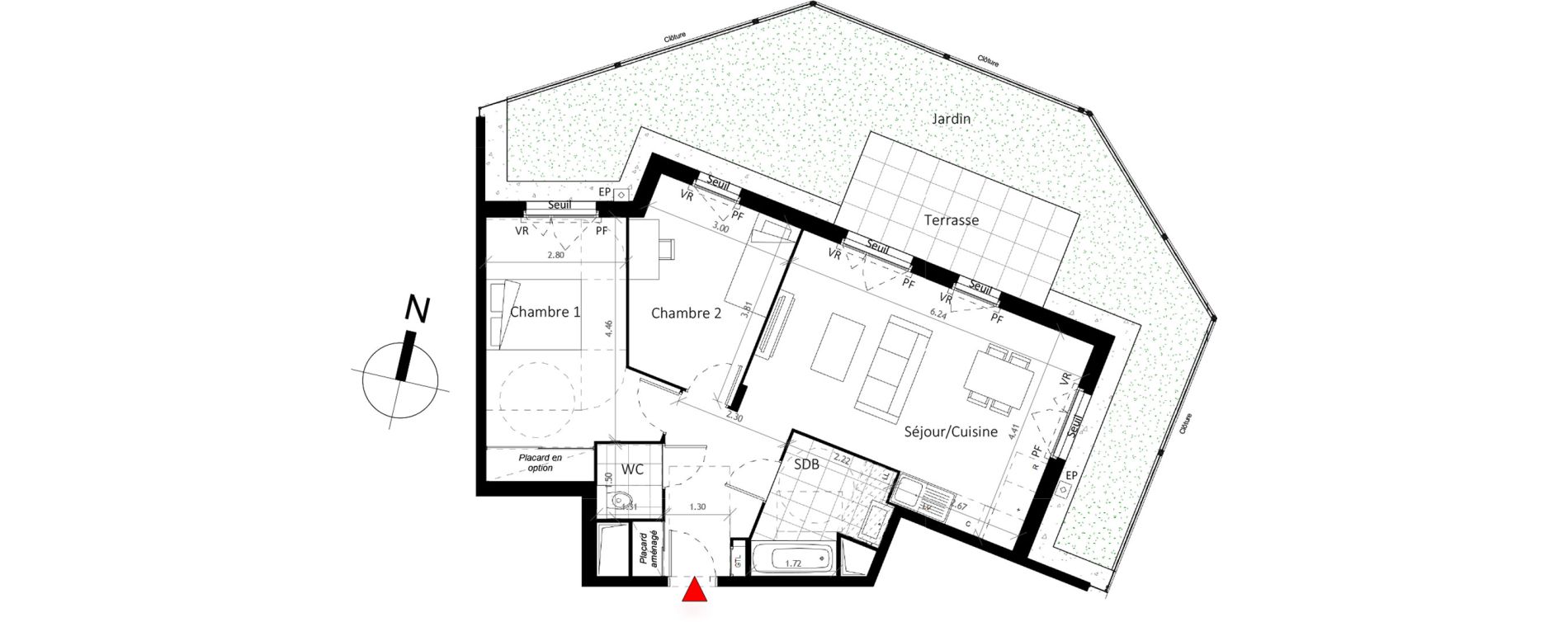 Appartement T3 de 66,10 m2 &agrave; Boissy-Saint-L&eacute;ger La charmeraie