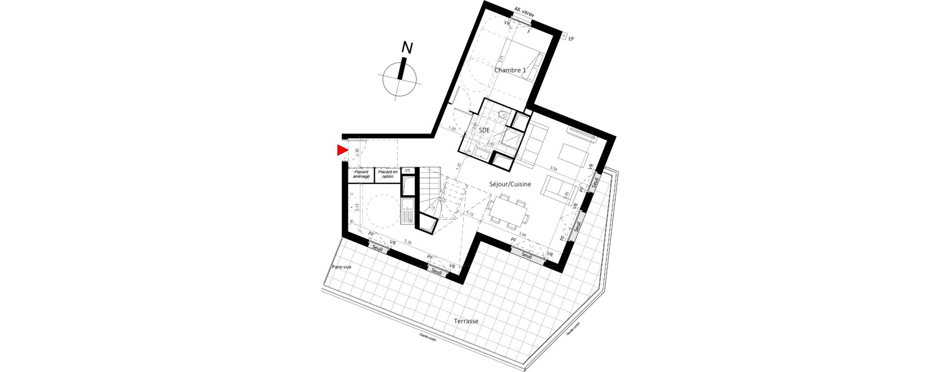 Appartement T5 de 114,90 m2 &agrave; Boissy-Saint-L&eacute;ger La charmeraie