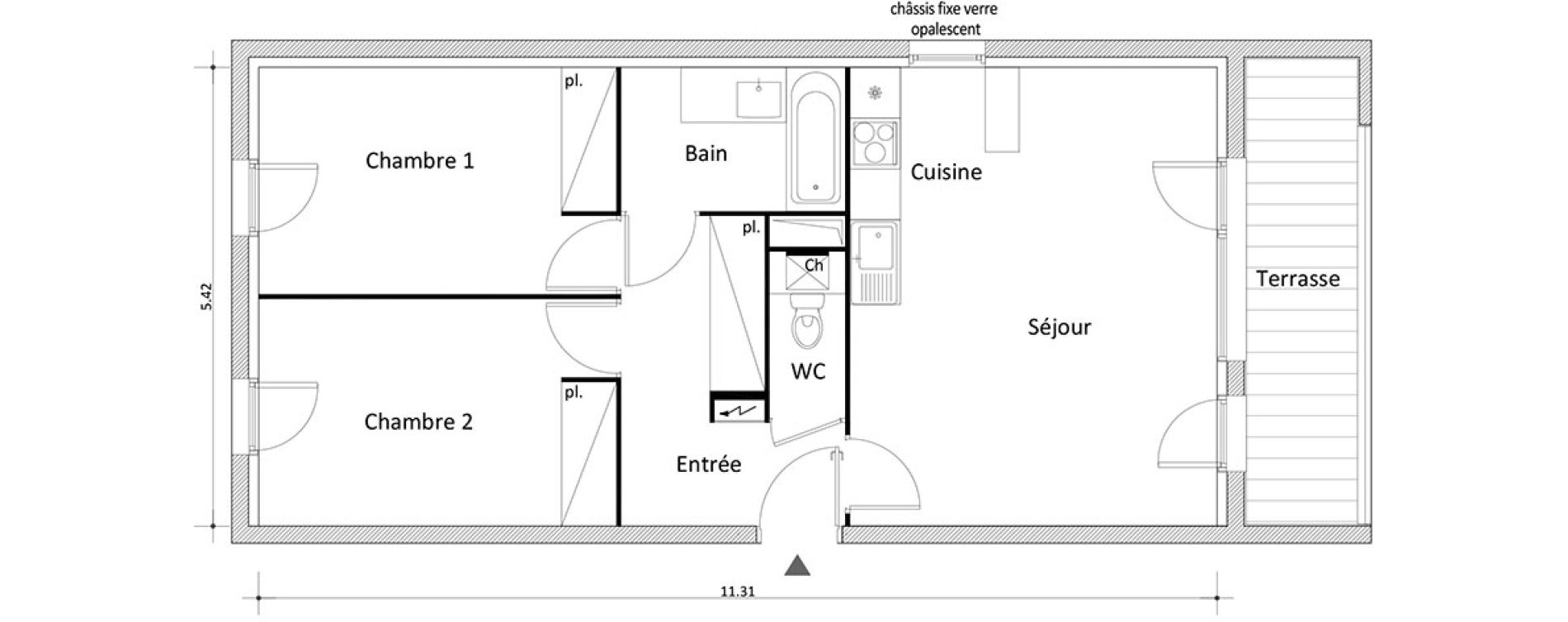 Appartement T3 de 59,59 m2 &agrave; Boissy-Saint-L&eacute;ger Boissy st leger