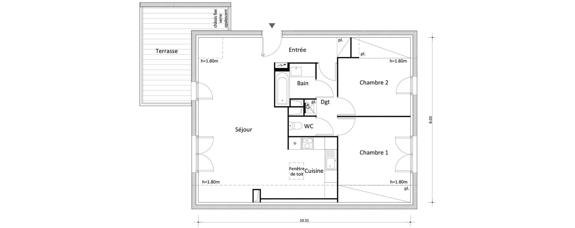 Appartement T3 de 68,22 m2 &agrave; Boissy-Saint-L&eacute;ger Boissy st leger