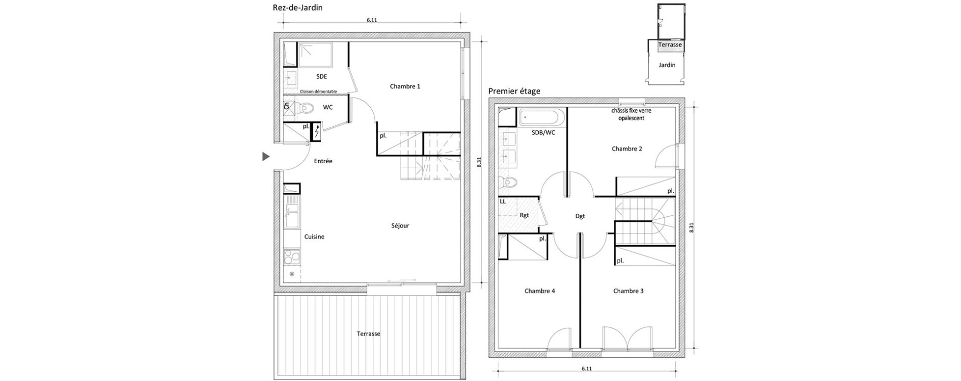 Duplex T5 de 92,06 m2 &agrave; Boissy-Saint-L&eacute;ger Boissy st leger