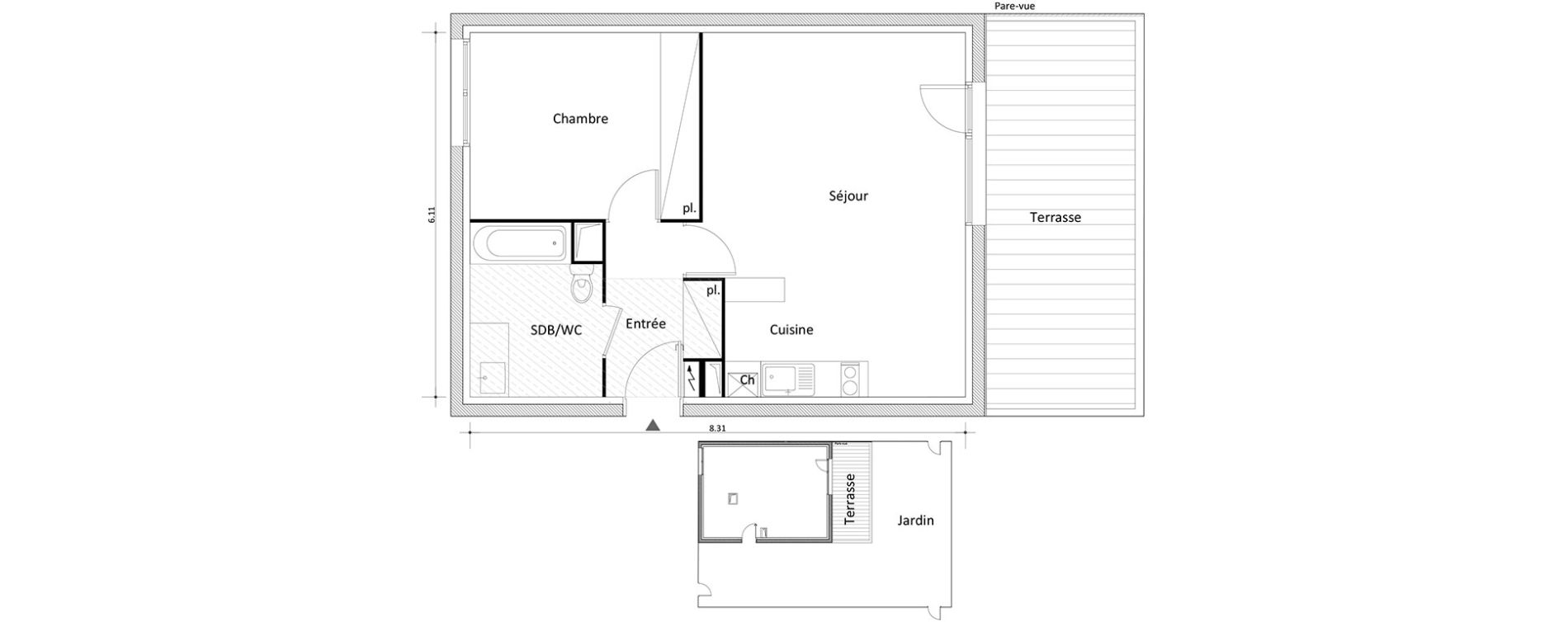 Appartement T2 de 49,30 m2 &agrave; Boissy-Saint-L&eacute;ger Boissy st leger